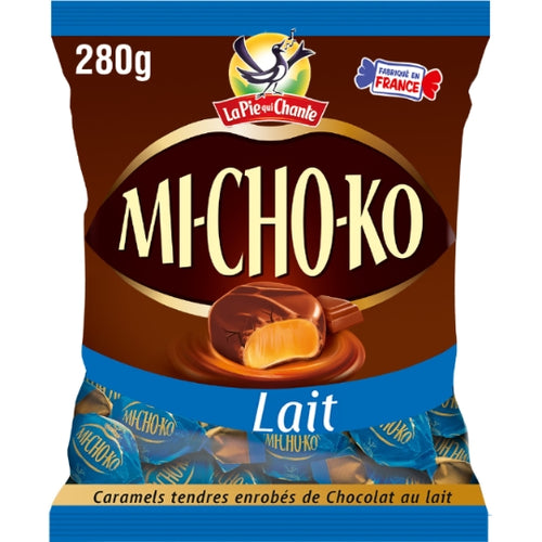 LA PIE QUI CHANTE Michoko Milk Chocolate & Caramel Candies 280g