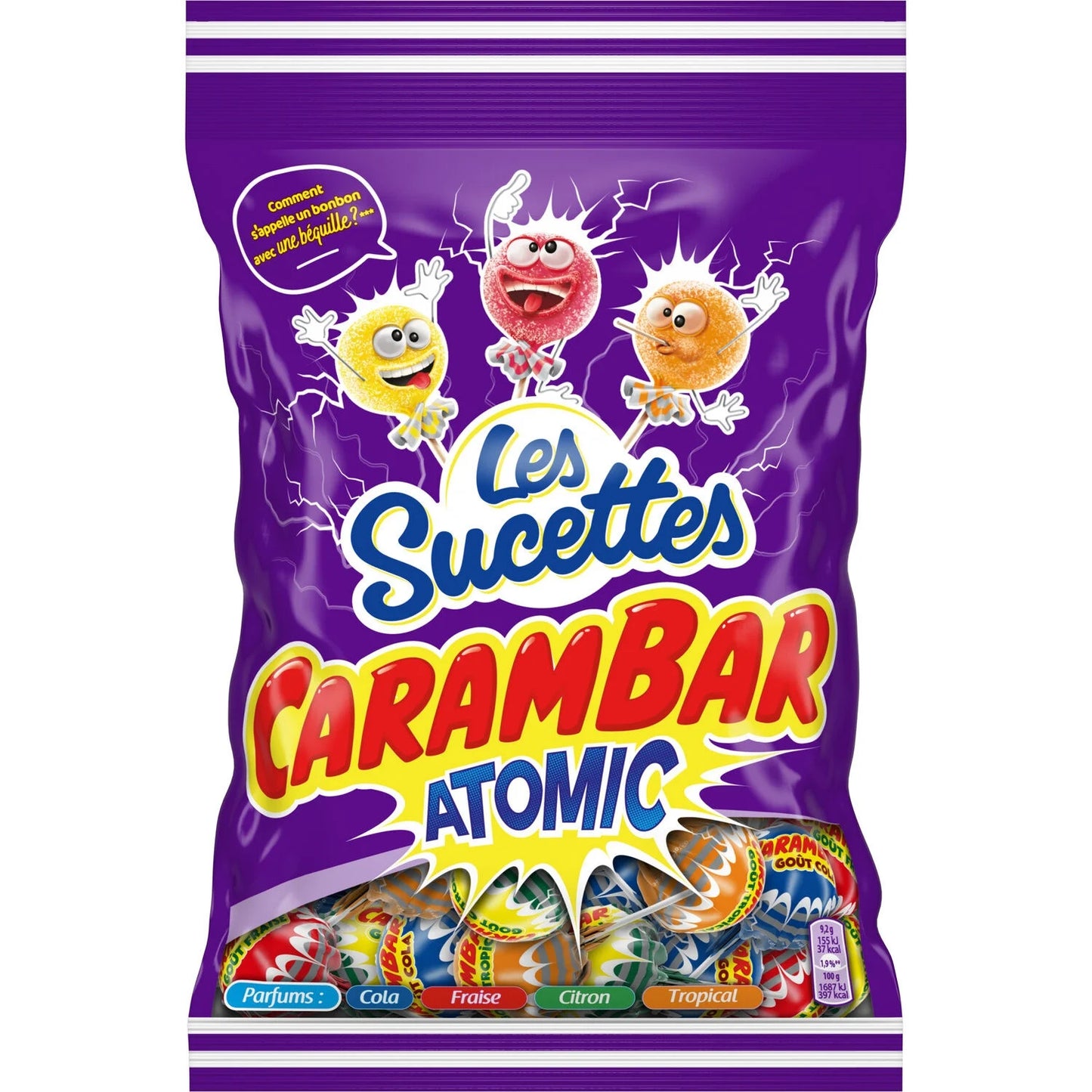 CARAMBAR Atomic Lollipops Candy 156g