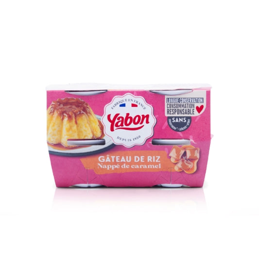 YABON Dessert Gâteau Riz Caramel 4x125g