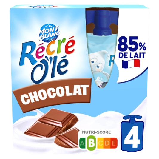 MONT BLANC Goûters Laitiers Récré O'lé Chocolat 4x85g