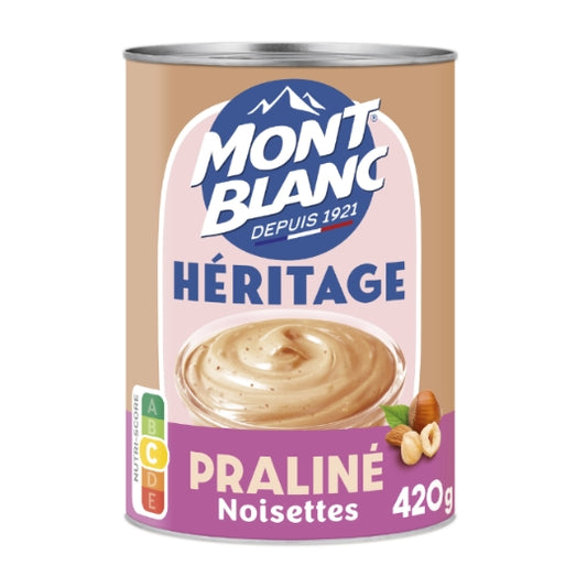 MONT BLANC Heritage Hazelnut Praline Dessert Cream  420g