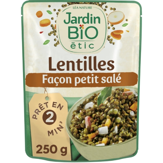 JARDIN BIO Organic Salted Pork-Style Lentils 250g