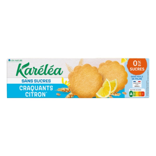 KARELEA Sugar-Free Crunchy Lemon Biscuits 132g