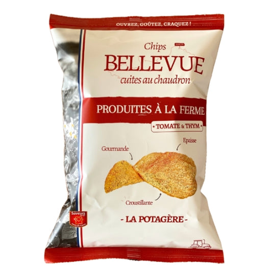 BELLEVUE Chips Fermières Tomate et Thym 125g