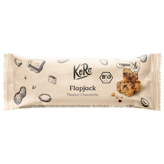 KORO Barre de Céreéale d'avoine cacahuètes chocolat bio 60g
