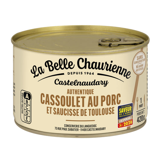 LA BELLE CHAURIENNE Cassoulet au porc de Castelnaudary 420g