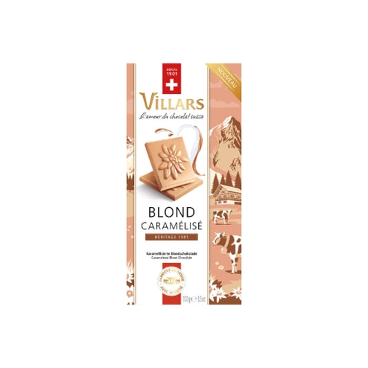 VILLARS Tablette de Chocolat Blond Caramélisé 100g