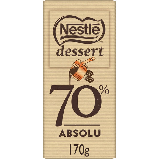 NESTLÉ Dessert Dark Chocolate 70% Absolu 170g