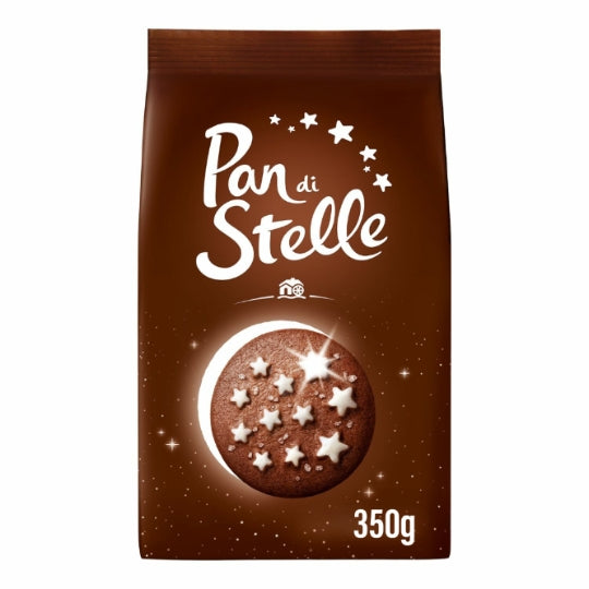 MULINO BIANCO Biscuits Pan Di Stelle au Cacao et Sucre Glace 350g