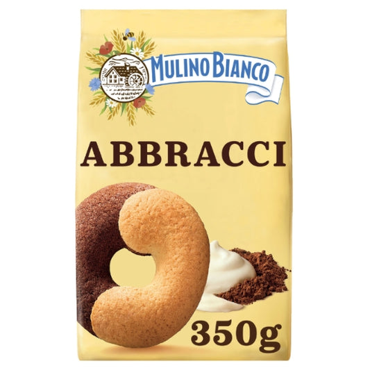 MULINO BIANCO Biscuits Abbracci au cacao et à la crème 350g