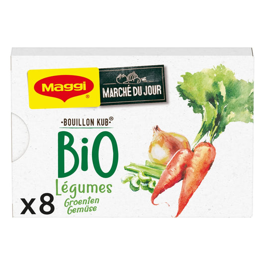 MAGGI Organic Vegetable Bouillon Cubes (8 Cubes x 10g) 80 g