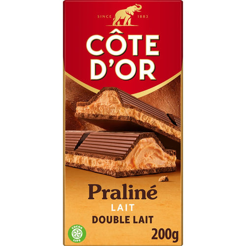 CÔTE D’OR Double Milch Praliné Schokolade Tafel 200g