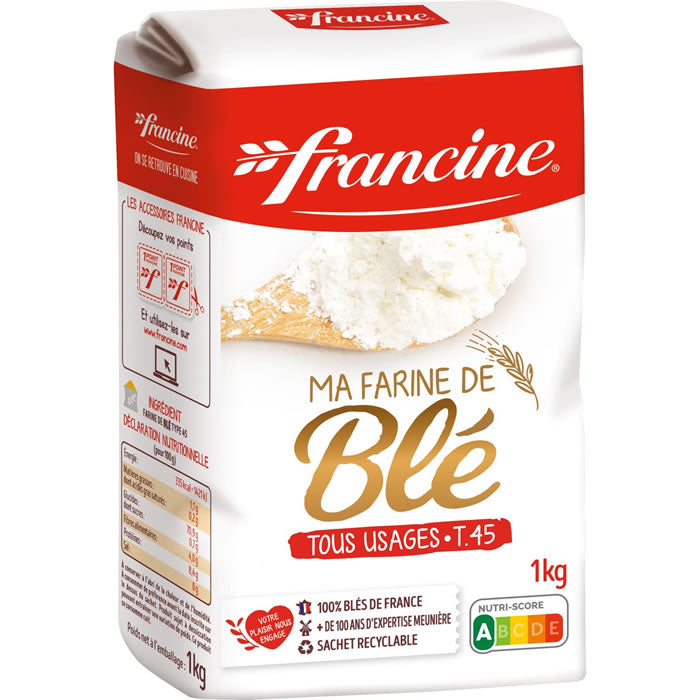 FRANCINE All-Purpose Wheat Flour T45 1kg