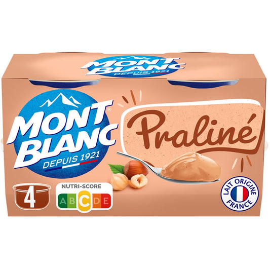 MONT BLANC Praliné Dessert Cream 4x125g – 500g