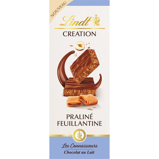LINDT Création - Chocolat praline feuillantine 110g