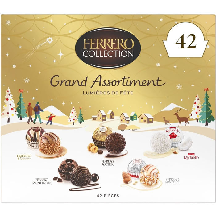 FERRERO Collection Assortiment de chocolats au lait, noisettes et noix de coco 431g