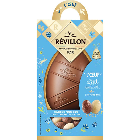 RÉVILLON Oeuf au chocolat au lait et bonbons au chocolat 250g