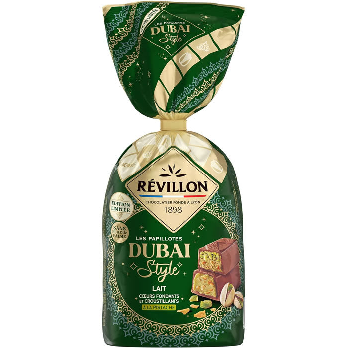 REVILLON Bouchées au chocolat au lait et pistache 300g