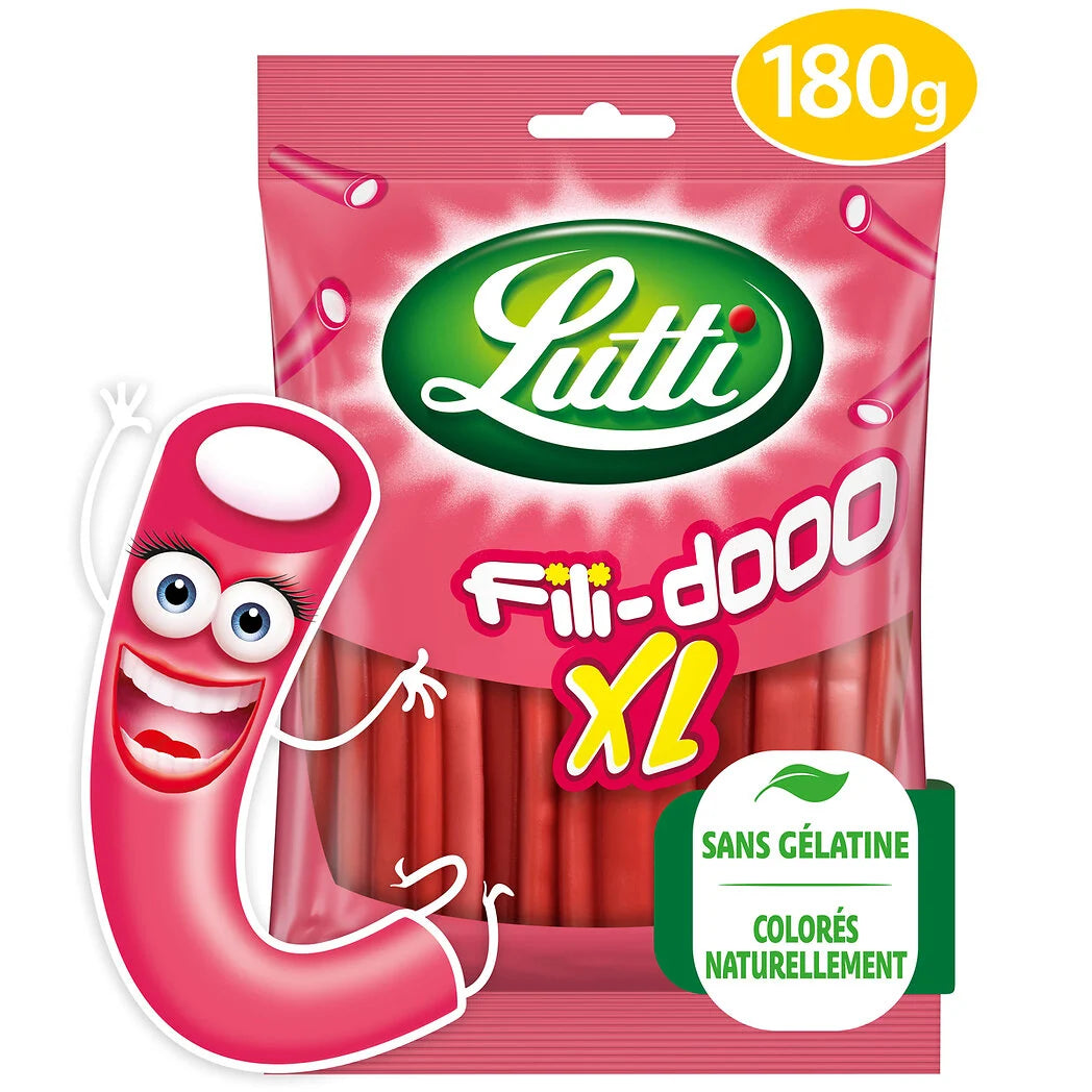 LUTTI Filidoo XL Erdbeerbonbons 180g