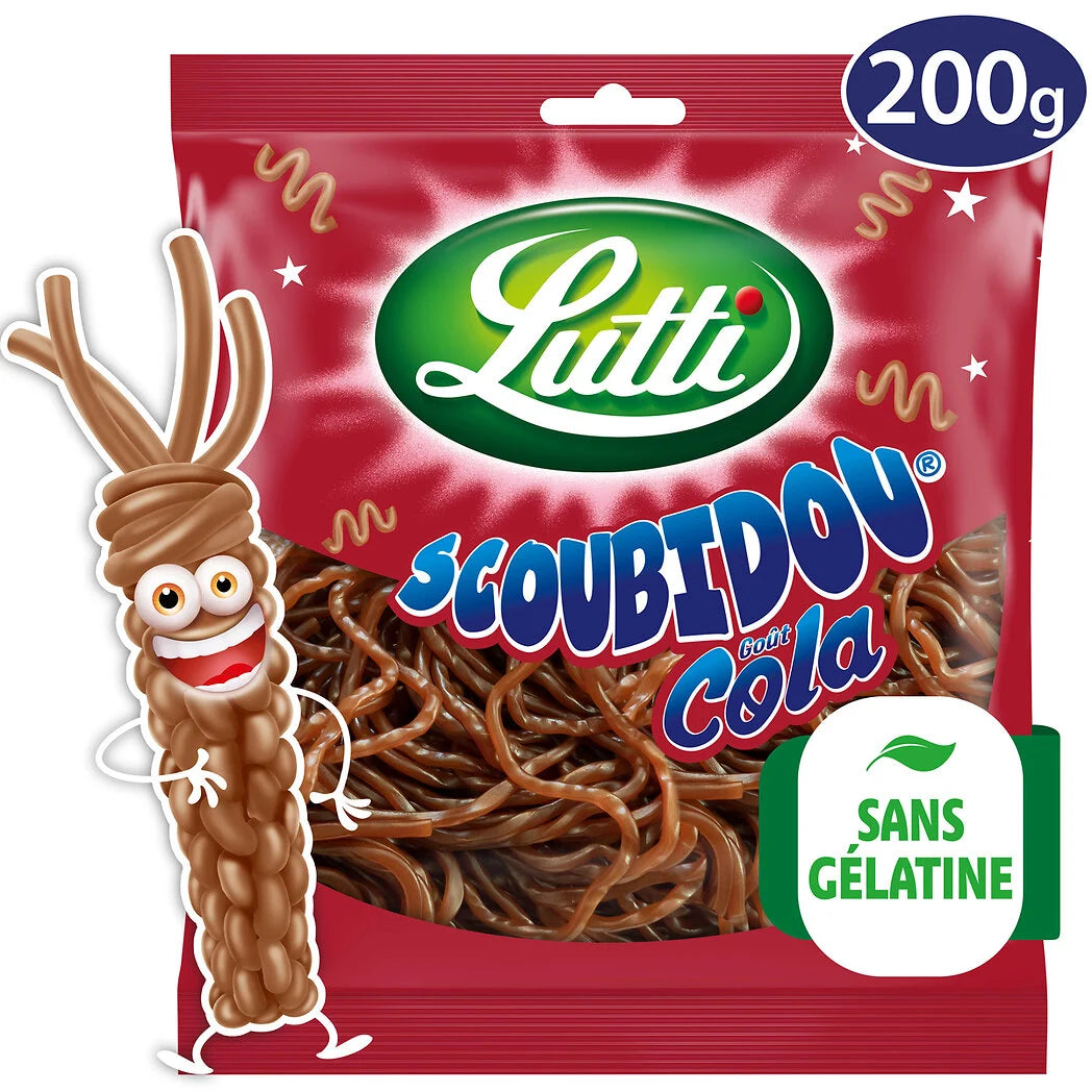 LUTTI Bonbons Scoubidou Cola 200g