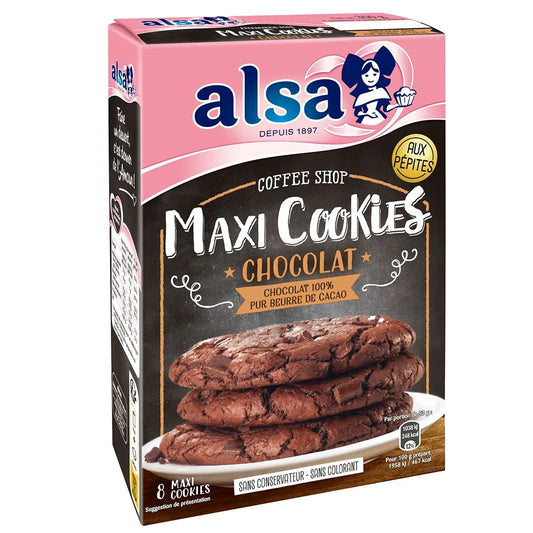 ALSA Préparation pour maxi cookies au chocolat 350g