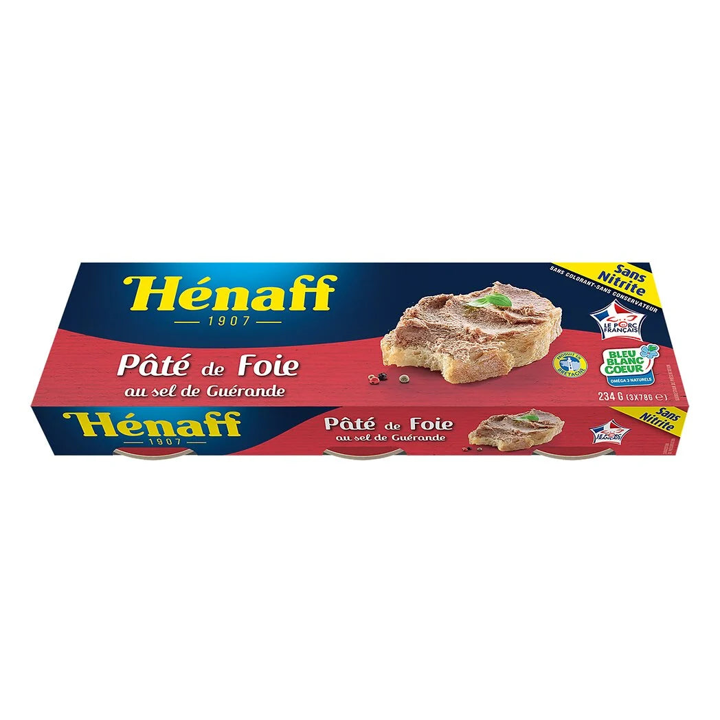HENAFF Le Pâté de Foie 3x78g