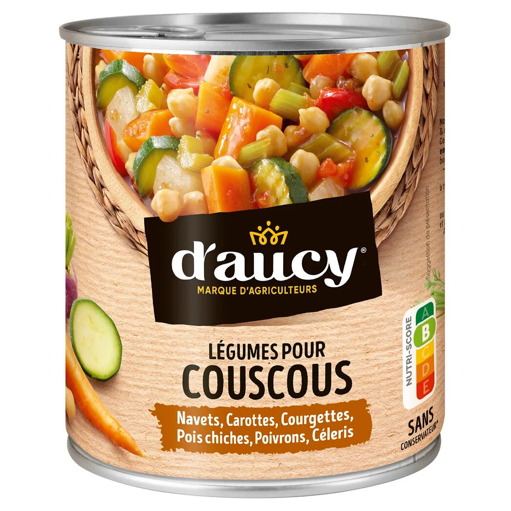 D'AUCY Légumes pour couscous recette Orientale 800g