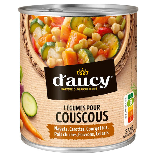 D'AUCY Légumes pour couscous recette Orientale 800g