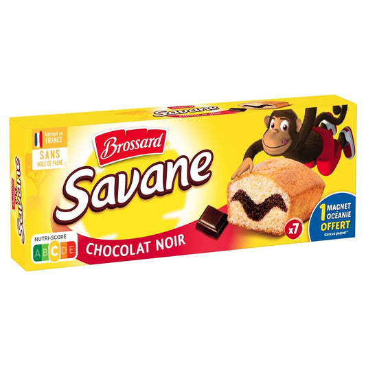 BROSSARD Savane pocket gâteau marbré chocolat noir 210g