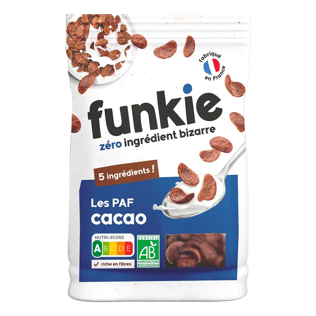 FUNKIE Organic Cocoa Cereal Flakes – Les PAF 300g
