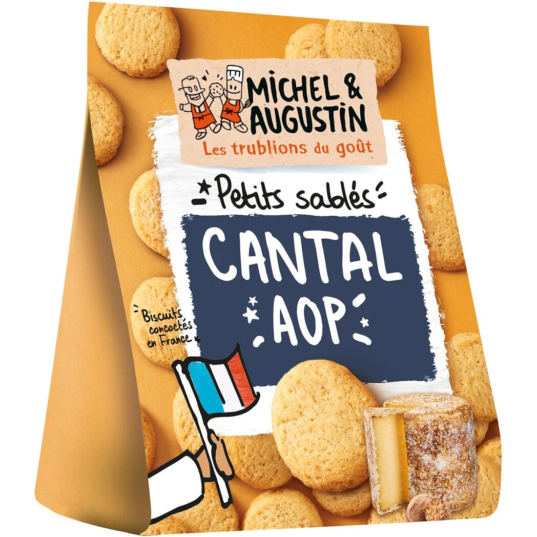 MICHEL ET AUGUSTIN Savory Shortbread with Cantal AOP Cheese & Hint of Nutmeg 100g