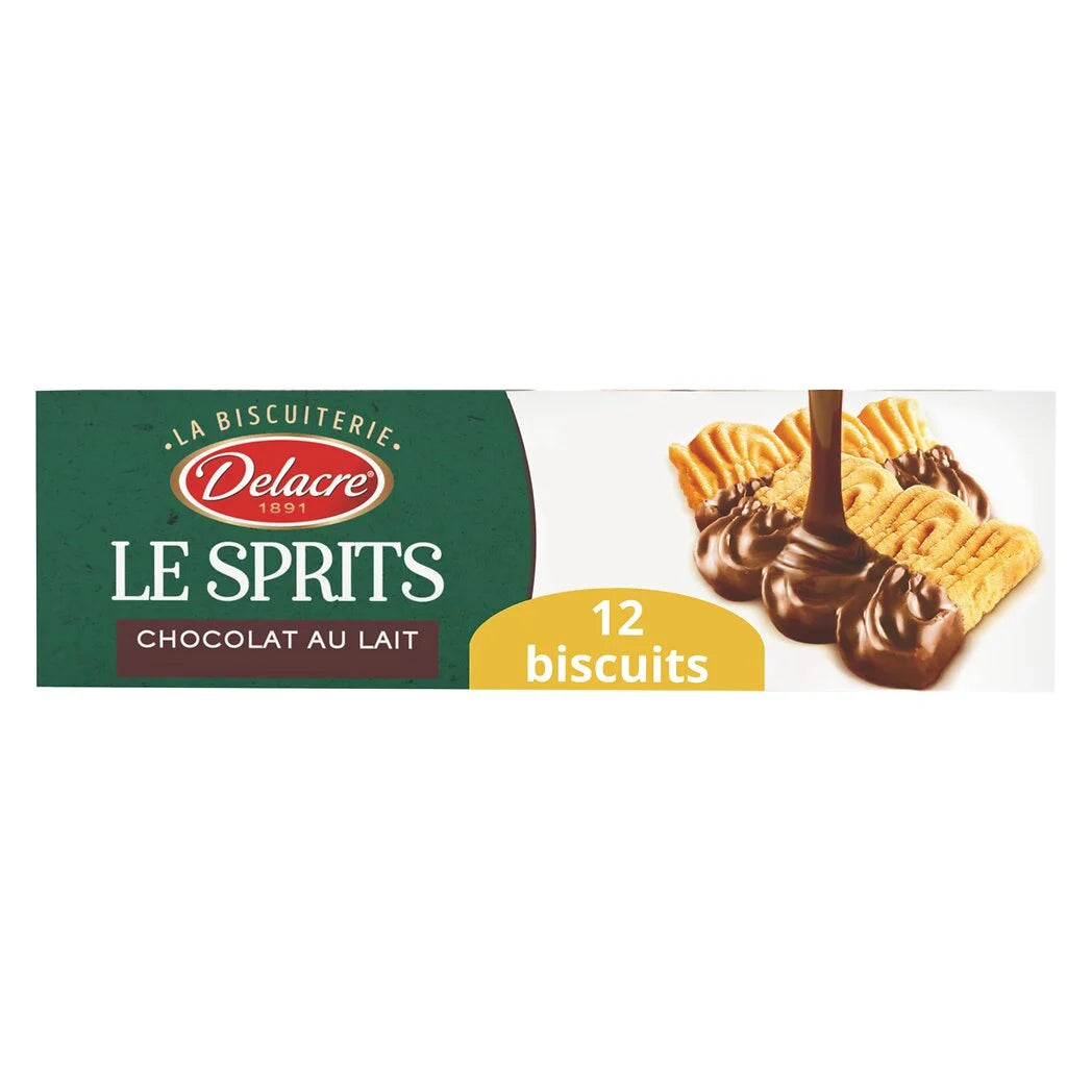 DELACRE Biscuits sprits sablés au chocolat au lait 200g