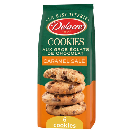 DELACRE La Biscuiterie – Salted Caramel Chocolate Cookies 136g