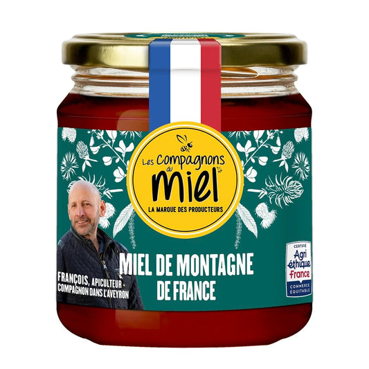 LES COMPAGNONS DU MIEL Miel de montagne de France 375g
