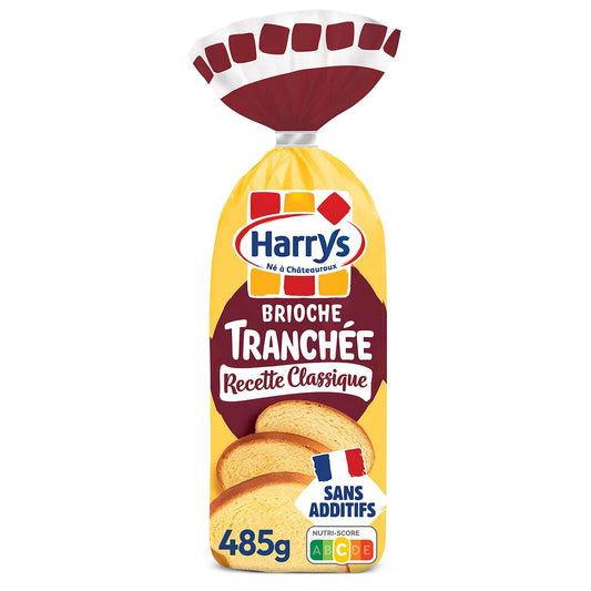 HARRYS Brioche tranchée recette classique sans additifs 485g*