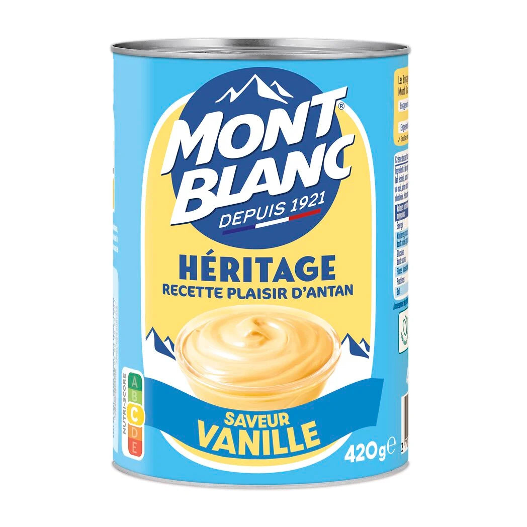 MONT BLANC Heritage Vanilla Flavored Dessert Cream 420g