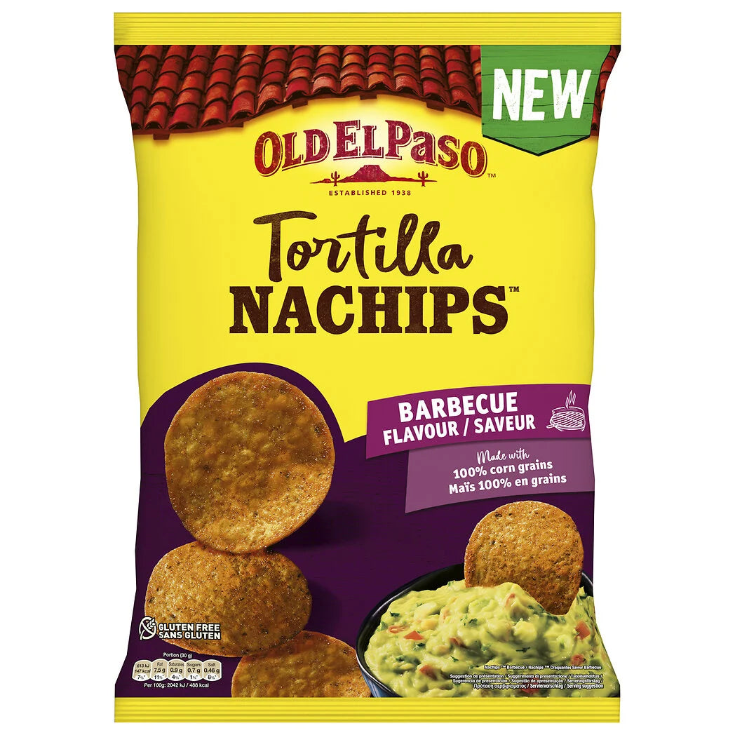 OLD EL PASO Barbecue Flavored Nachips 185g