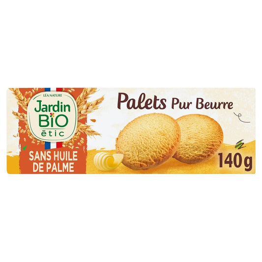 JARDIN BIO Organic Pure Butter Palet Biscuits 140g