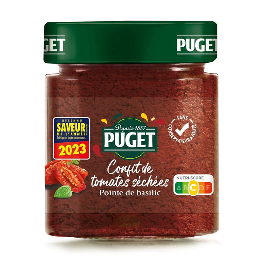 PUGET Confit de tomates séchées pointe de basilic 120g