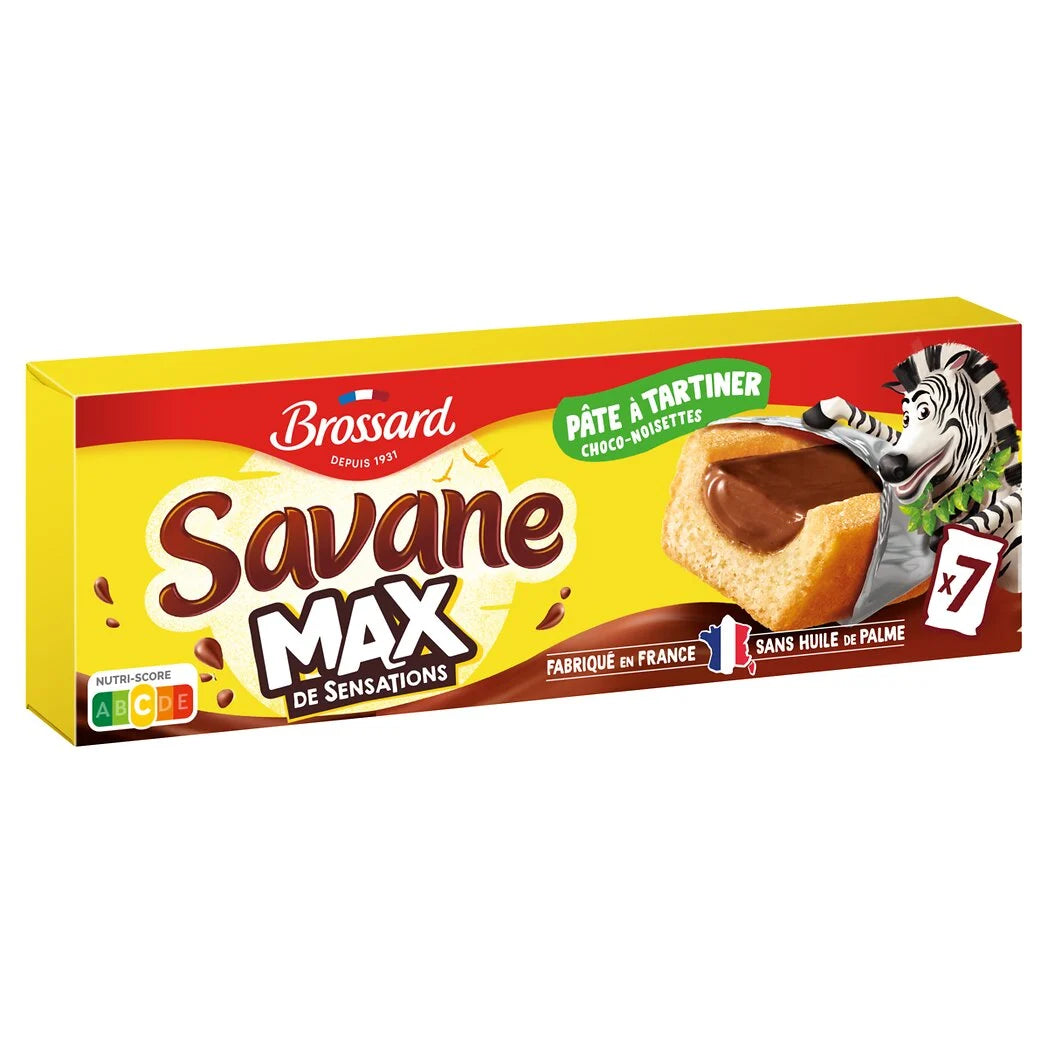 BROSSARD Savane max gâteaux fourrés pâte à tartiner 210g
