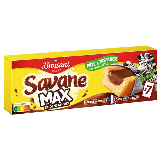 BROSSARD Savane max gâteaux fourrés pâte à tartiner 210g