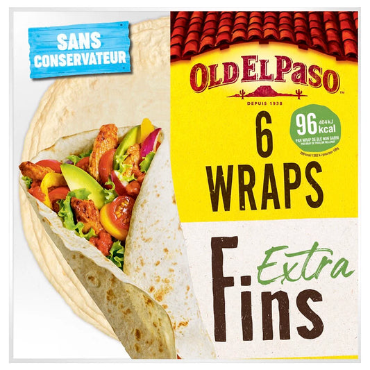 OLD EL PASO Extra Thin Wraps (6 Pack - 192g)