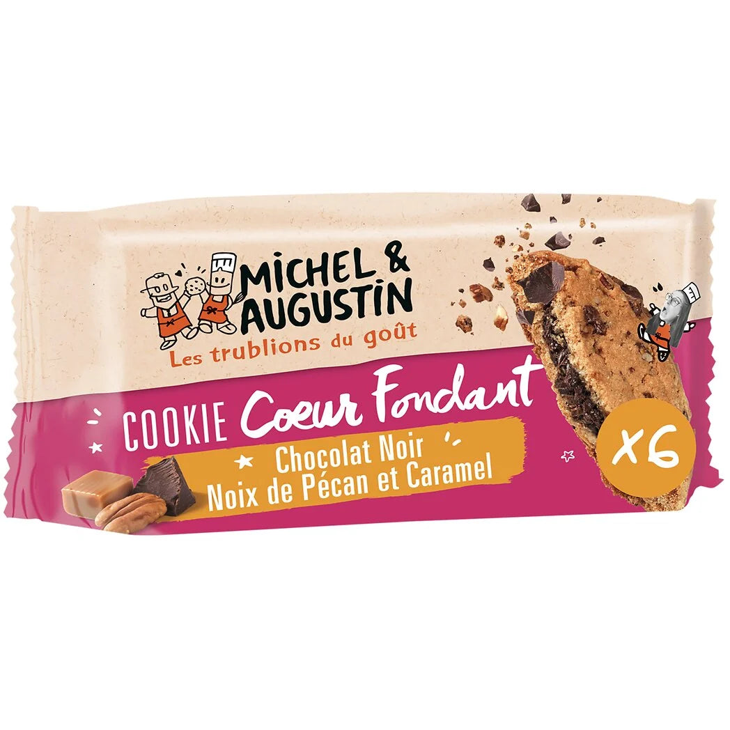 MICHEL ET AUGUSTIN Cookie with Dark Chocolate, Pecan & Caramel 180g