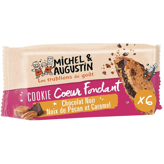 MICHEL ET AUGUSTIN Cookie with Dark Chocolate, Pecan & Caramel 180g