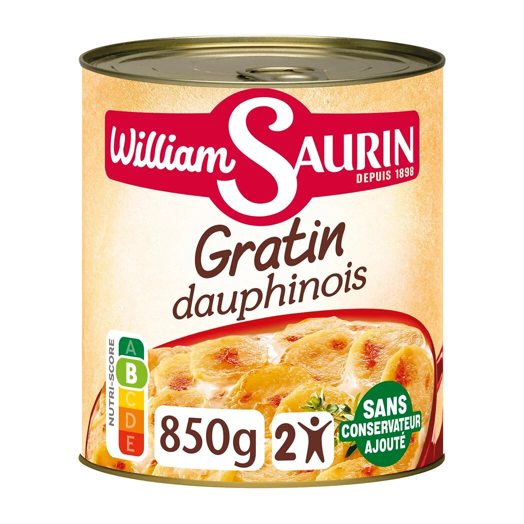 WILLIAM SAURIN Le Gratin Dauphinois crème fraîche et emmental 850g