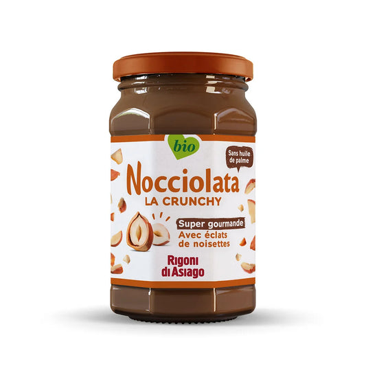 NOCCIOLATA crunchy - Pâte à tartiner aux éclats de noisettes BIO 250g