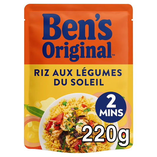 BEN'S ORIGINAL Riz aux légumes du soleil 220g