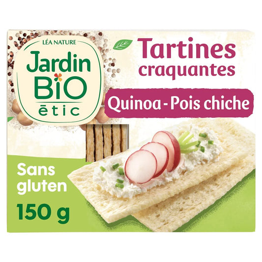 JARDIN BIO Organic Quinoa & Chickpea Crispbread 150g