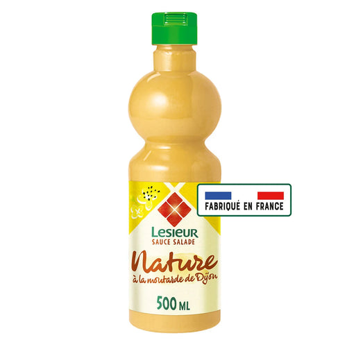 LESIEUR Sauce salade nature légère à la moutarde de Dijon 500ml