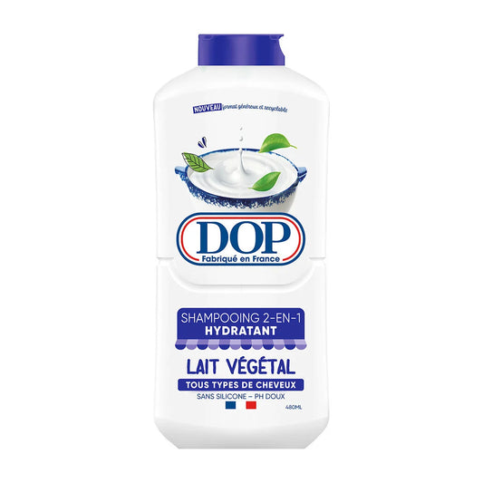 DOP Moisturizing Shampoo with Plant Milk for All Hair Types – Gentle pH 480ml